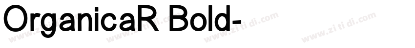 OrganicaR Bold字体转换